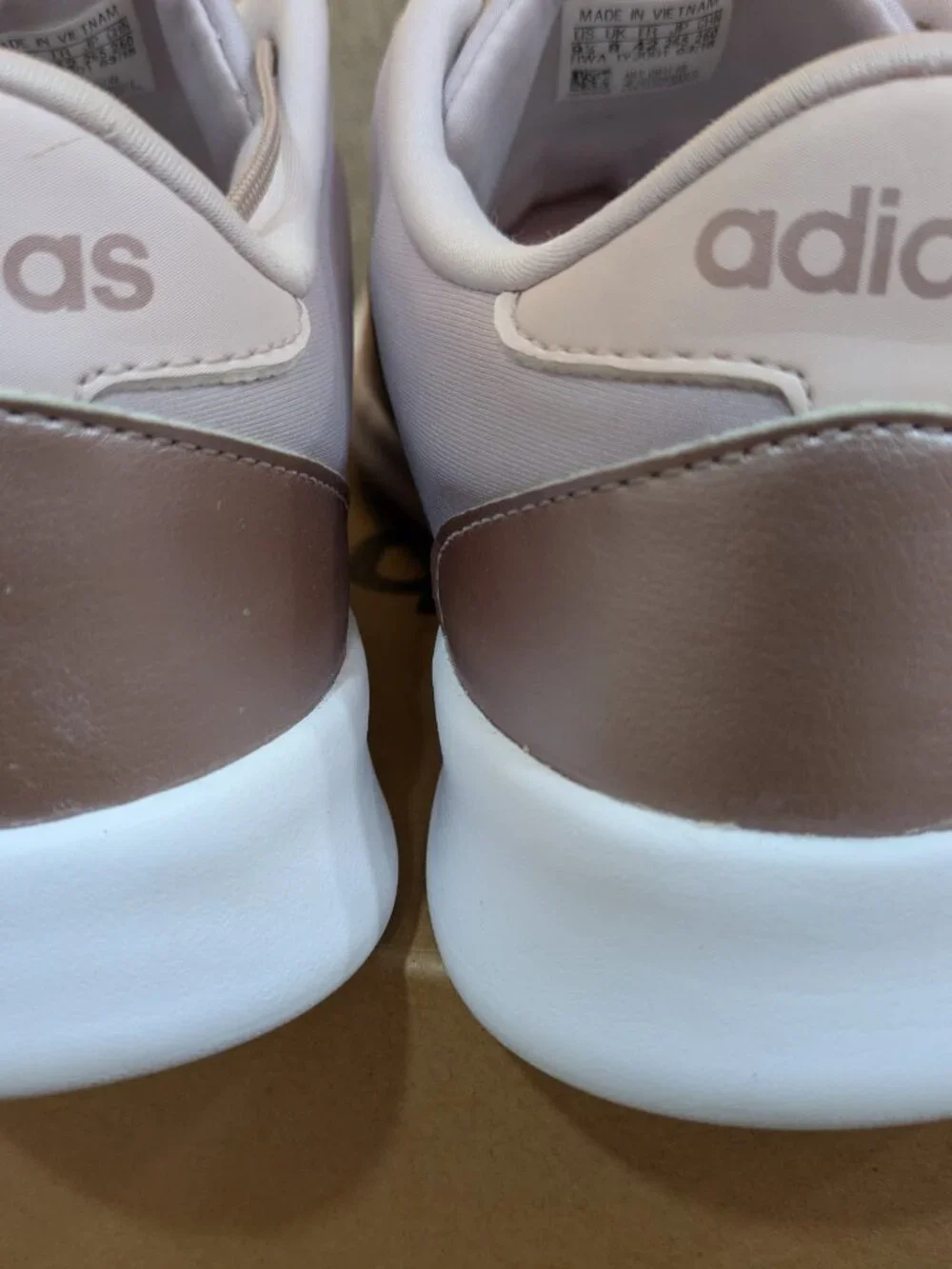 Size 9.5 - Adidas Cloudfoam QT Racer Ice Purple Grey Excellent Condition